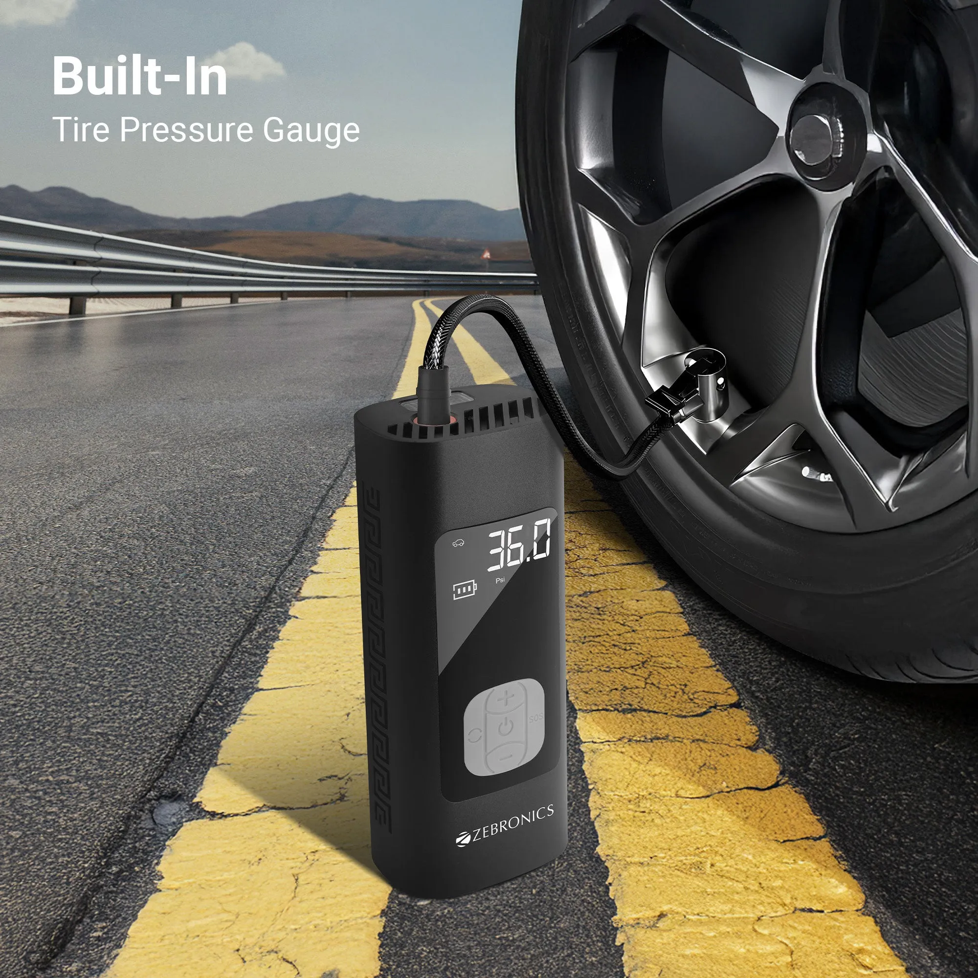 Zebronics Tire Inflactor With Power Bank Zeb 19TI6 view 5